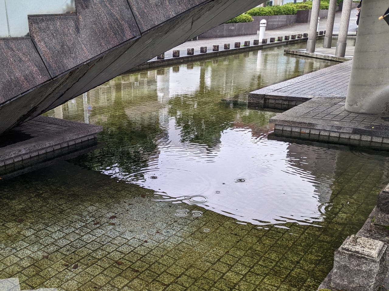 梅雨入りの済生館