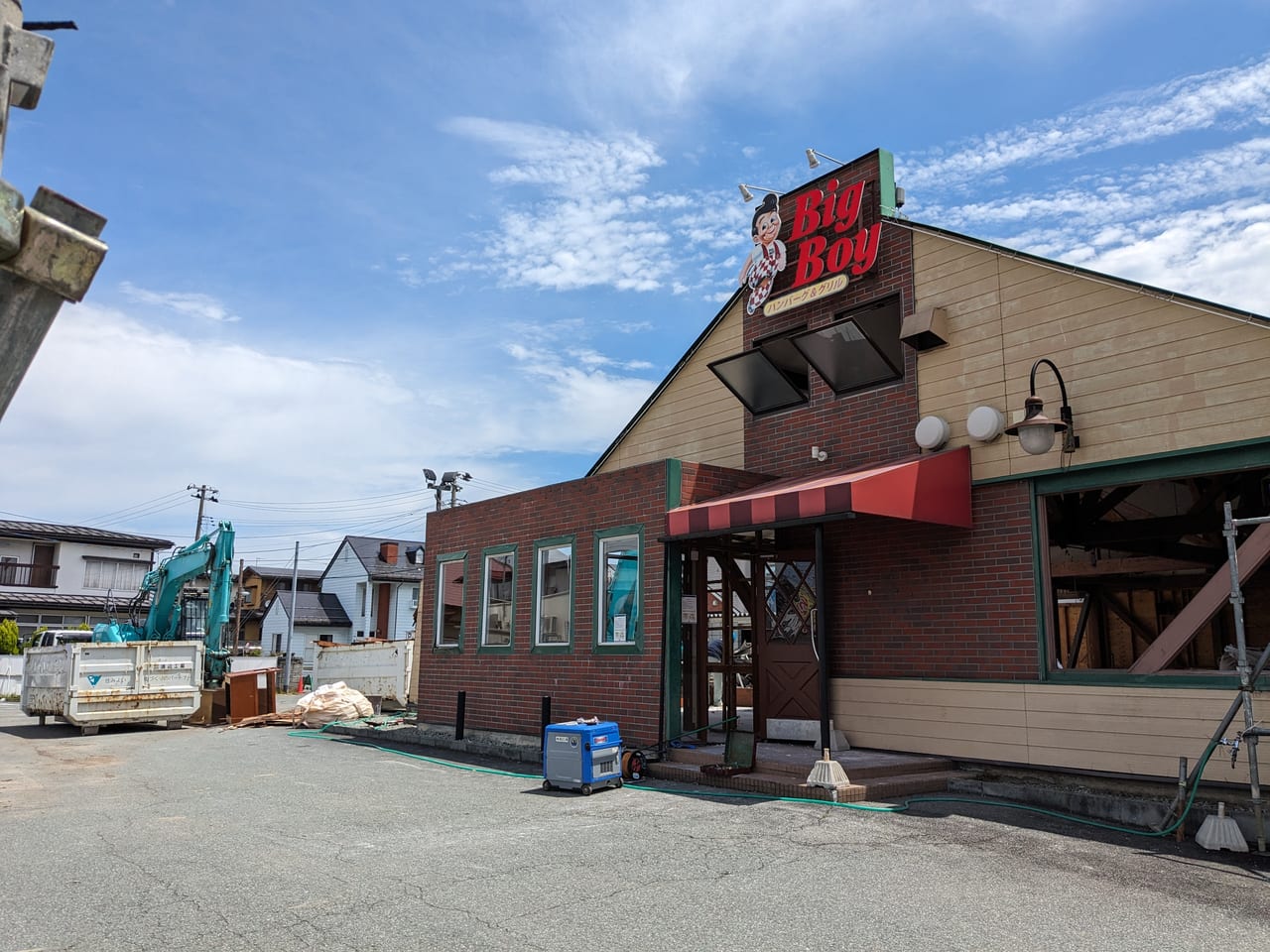 ビッグボーイ山形南館店解体