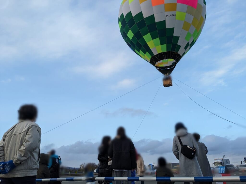 道の駅やまがた蔵王オープニングイベントの気球