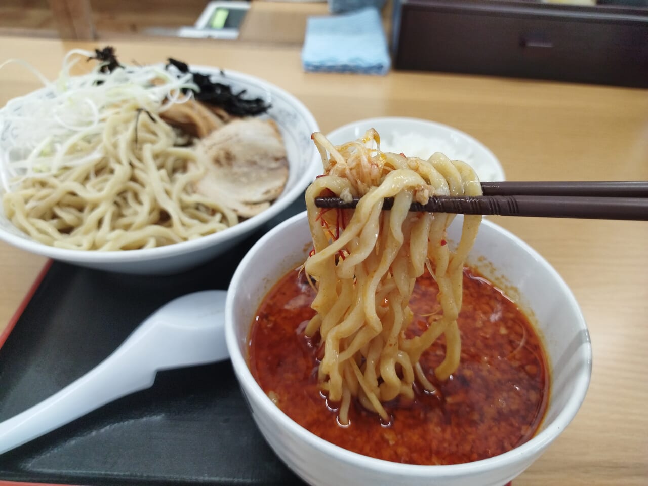 中華そば雲ノ糸山形あかねケ丘店の辛煮干しつけ麺