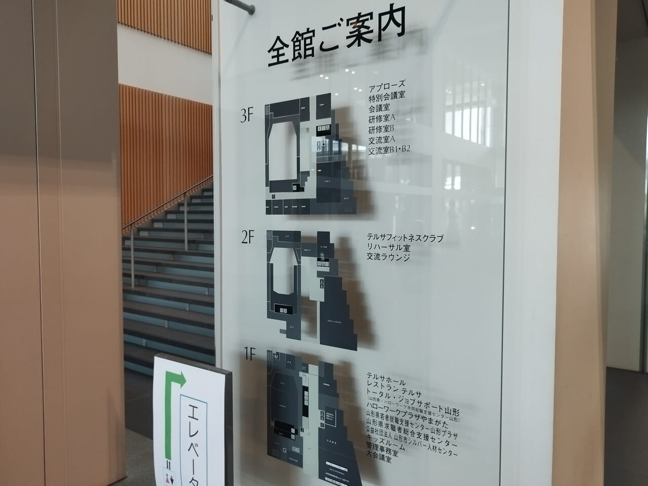 山形テルサの全館ご案内