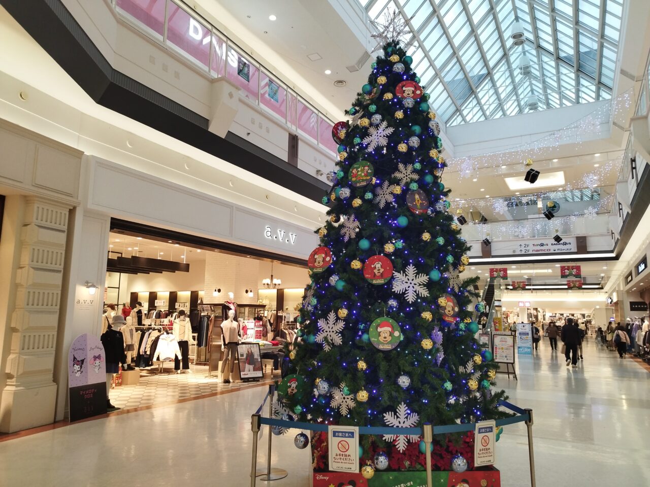 イオンモール山形南のクリスマスツリー