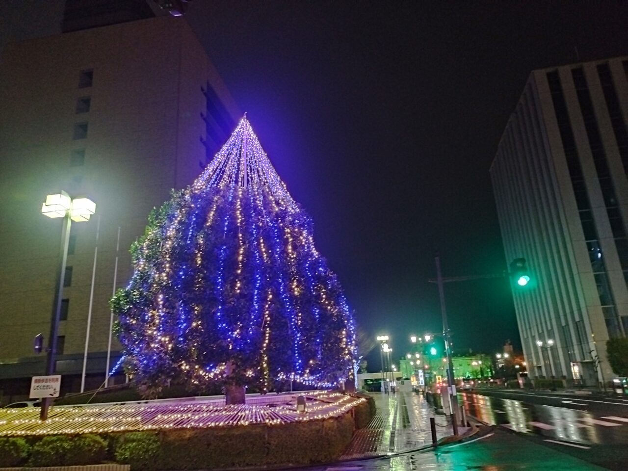 市役所のイルミネーション