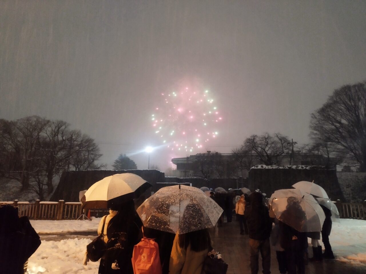 第10回ウインターフェスティバル 山形冬の花火大会in 霞城公園