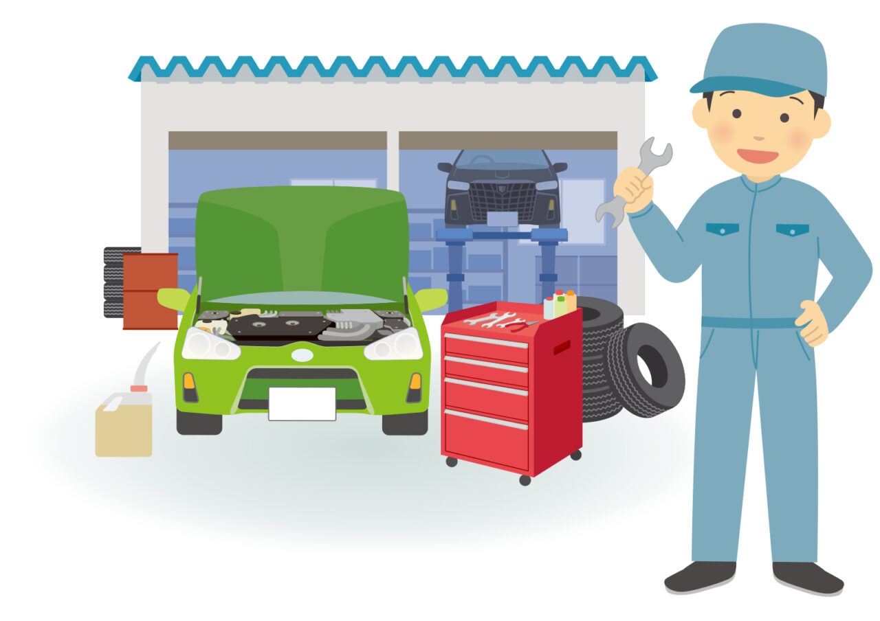 タイヤ交換のイメージ画像。