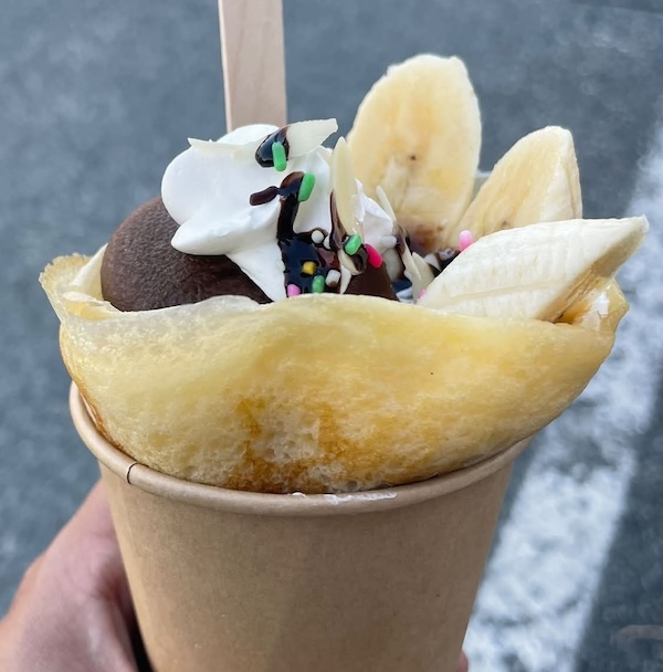 チョコバナナクレープ